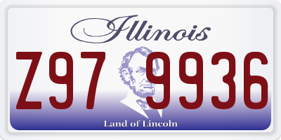 IL license plate Z979936