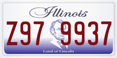 IL license plate Z979937