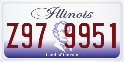 IL license plate Z979951