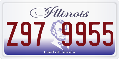 IL license plate Z979955