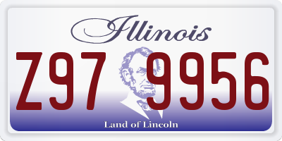 IL license plate Z979956