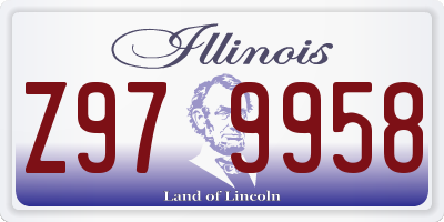 IL license plate Z979958