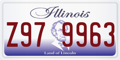 IL license plate Z979963