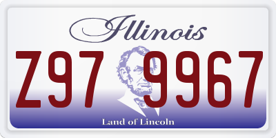 IL license plate Z979967