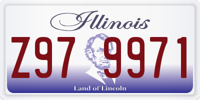 IL license plate Z979971