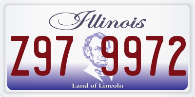 IL license plate Z979972
