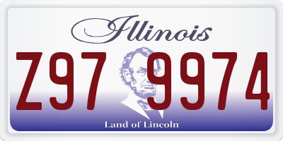 IL license plate Z979974