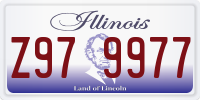 IL license plate Z979977