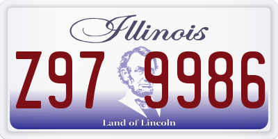 IL license plate Z979986