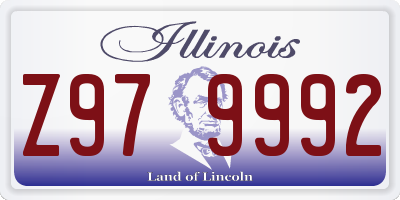 IL license plate Z979992