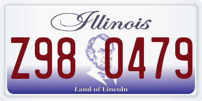 IL license plate Z980479