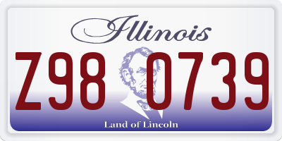 IL license plate Z980739