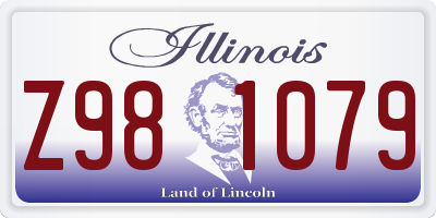 IL license plate Z981079