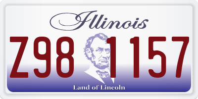 IL license plate Z981157
