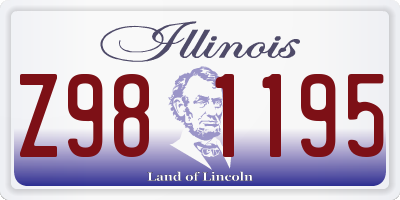 IL license plate Z981195