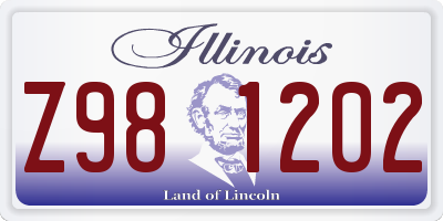 IL license plate Z981202