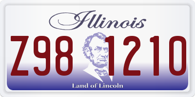 IL license plate Z981210