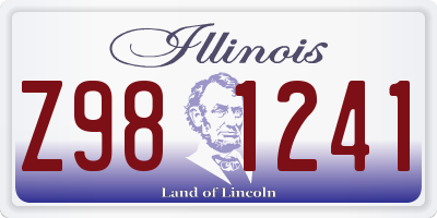 IL license plate Z981241