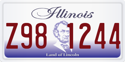 IL license plate Z981244