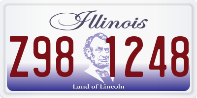 IL license plate Z981248