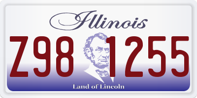 IL license plate Z981255