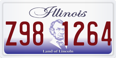 IL license plate Z981264