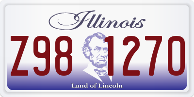 IL license plate Z981270