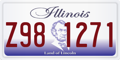 IL license plate Z981271