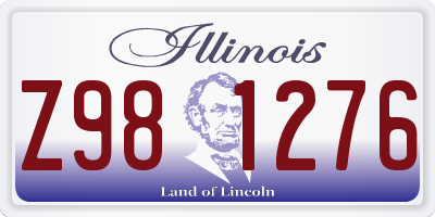 IL license plate Z981276