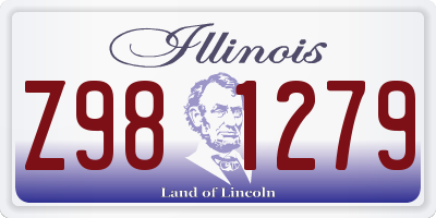 IL license plate Z981279