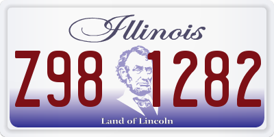 IL license plate Z981282