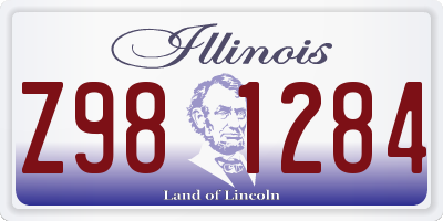 IL license plate Z981284