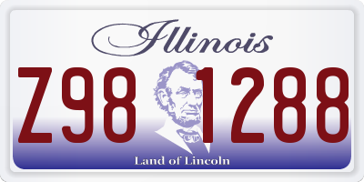 IL license plate Z981288