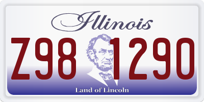 IL license plate Z981290