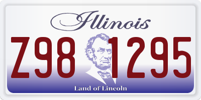 IL license plate Z981295