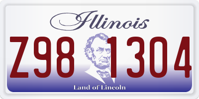 IL license plate Z981304