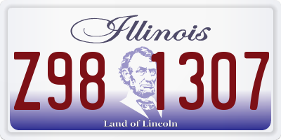 IL license plate Z981307