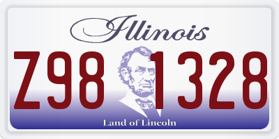 IL license plate Z981328