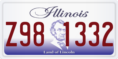 IL license plate Z981332