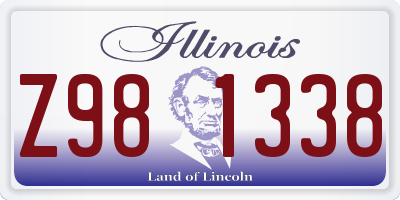 IL license plate Z981338