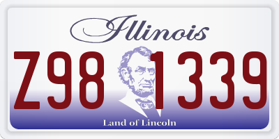 IL license plate Z981339