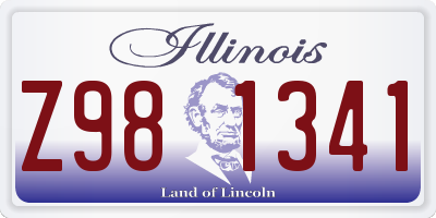 IL license plate Z981341