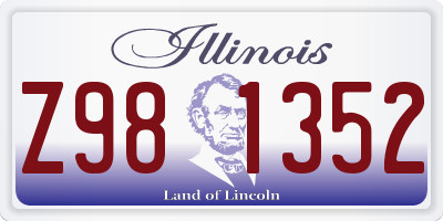 IL license plate Z981352