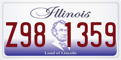 IL license plate Z981359