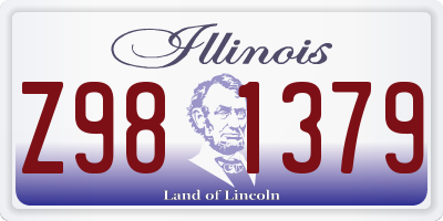 IL license plate Z981379