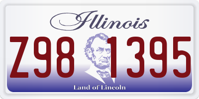 IL license plate Z981395