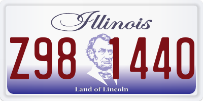 IL license plate Z981440