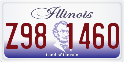 IL license plate Z981460