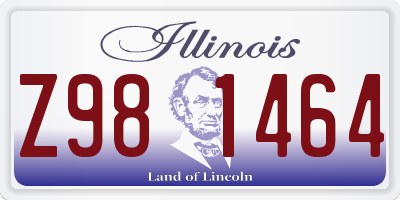 IL license plate Z981464