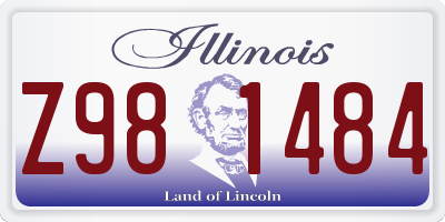 IL license plate Z981484